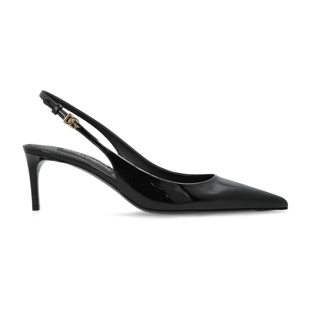 Dolce & Gabbana Damen Schwarz - Lederschuhe - Shoes - K - 39 Eu