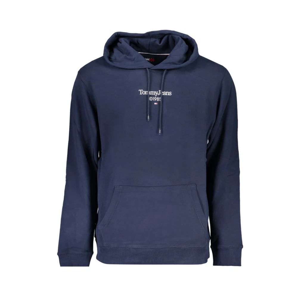 Tommy Hilfiger, Herren, Pullover, Blue Cotton Men's Sweatshirt, Blau, (XL) - Bild 4