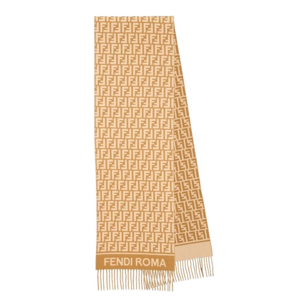 Fendi Damen Braun - Ff Schal - Accessories - One Size