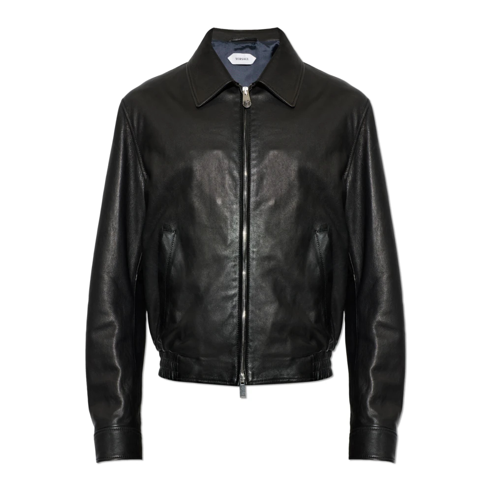 Versace Herren Schwarz - Lederblouson - Jackets - K - L