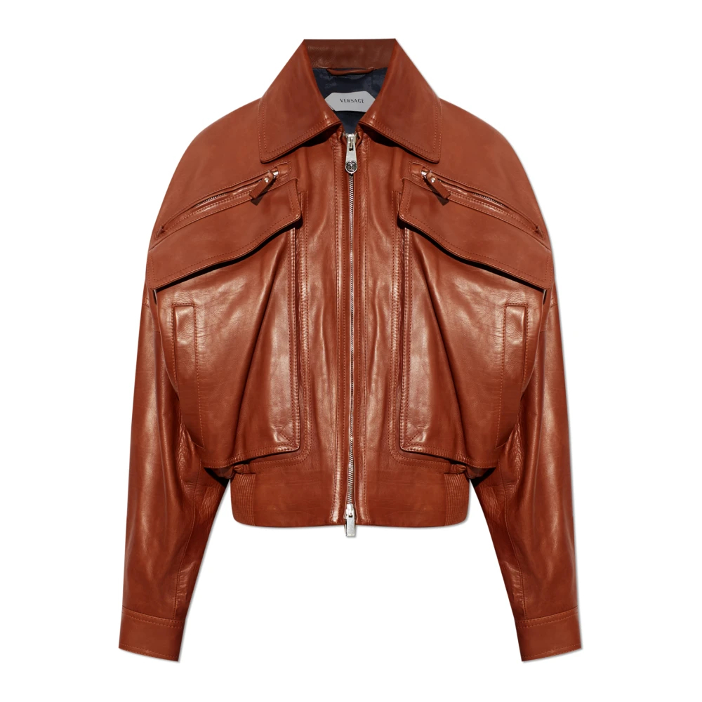 Versace Damen Braun - Lederblouson - Jackets - M