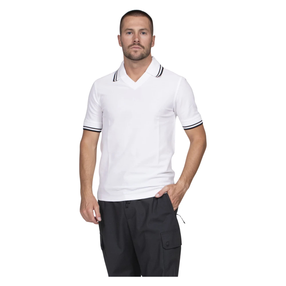 Dolce & Gabbana Herren Weiß - Baumwoll-Polohemd - Tops - M