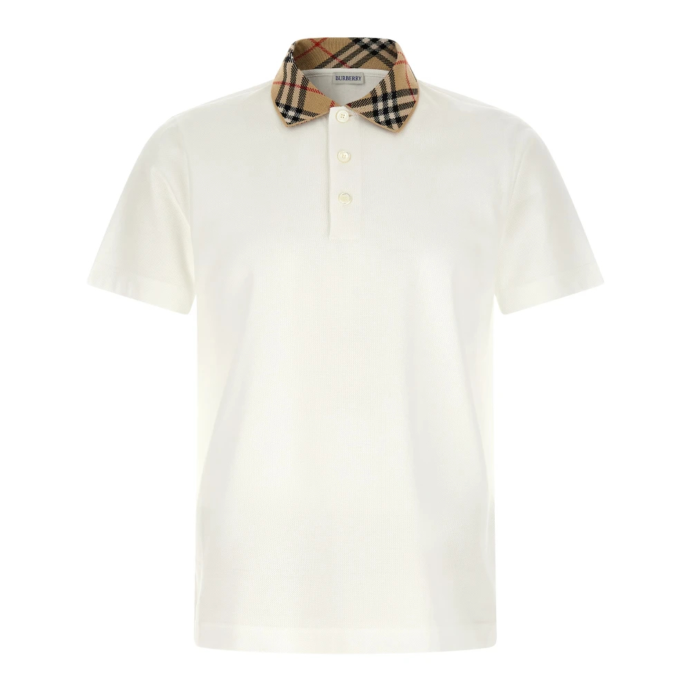 Burberry Herren Weiss Poloshirt Evan, Gr. L - Bild 8