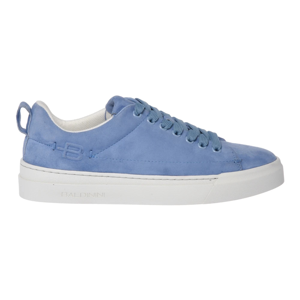 Baldinini Damen Blau - Suede Sneaker - Shoes - 41 Eu