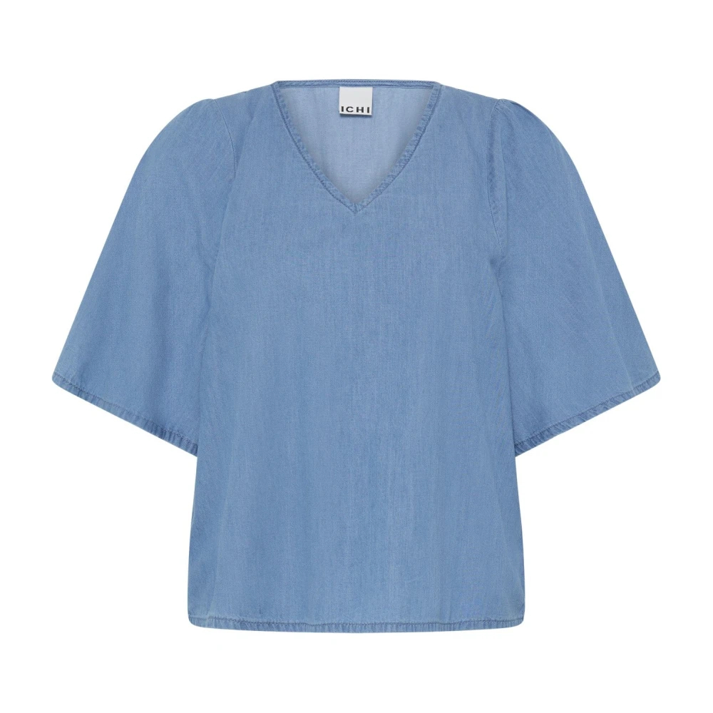 Ichi Damen Bleu Hemd Barcy Zabby - Bild 4