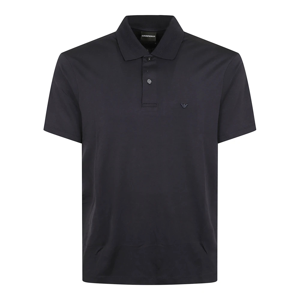 Emporio Armani Herren Blau - Logo Polohemd - Tops - 2XL