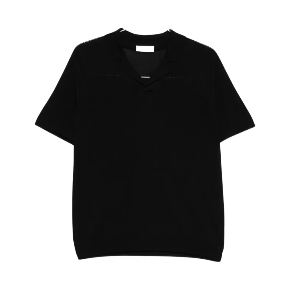 Roberto Collina Herren Schwarz - Polo Ss - Tops - K -L