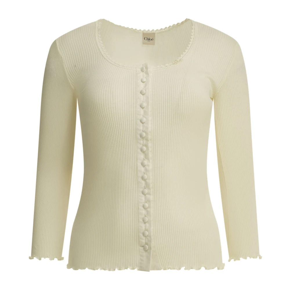 CHLOé | Iconic milk ribbed jersey fitted top | female | M - Bild 4