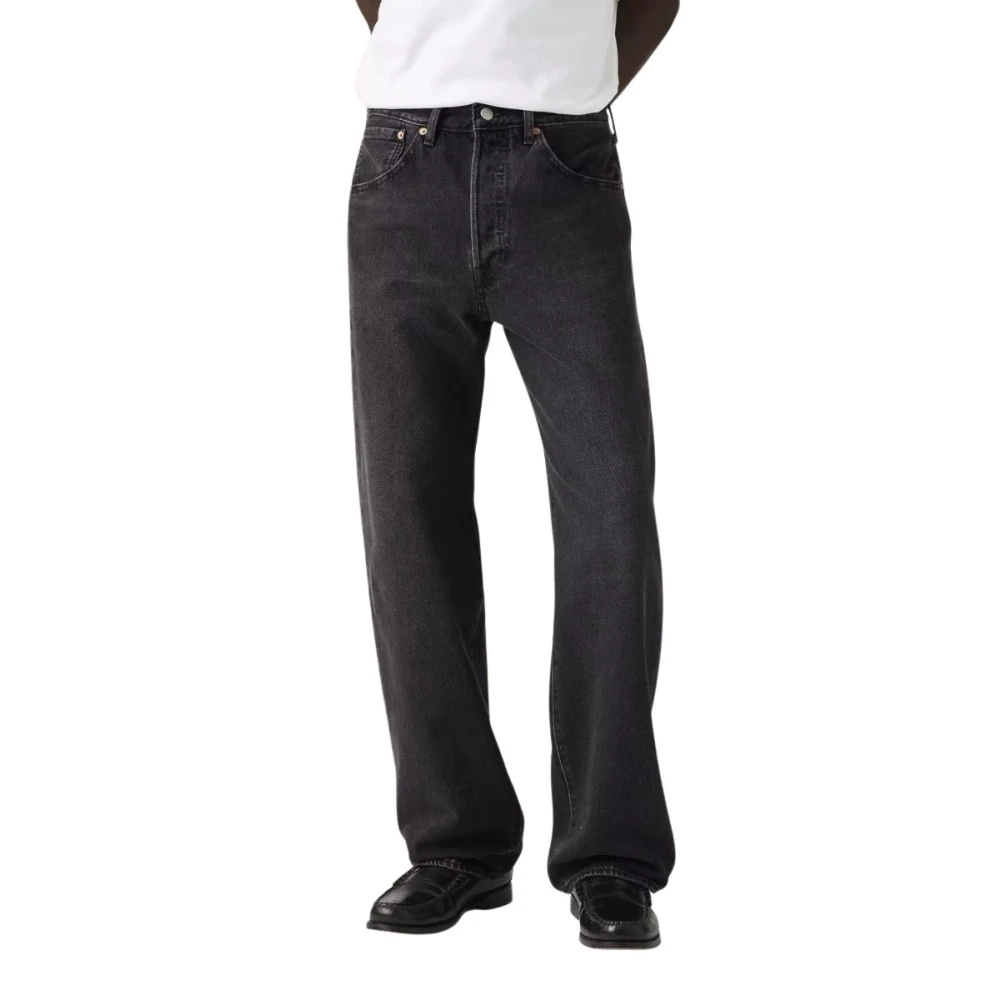 Levis Herren Schwarz Loose Fit Jeans 501 Loose In Big Wheels - Bild 3