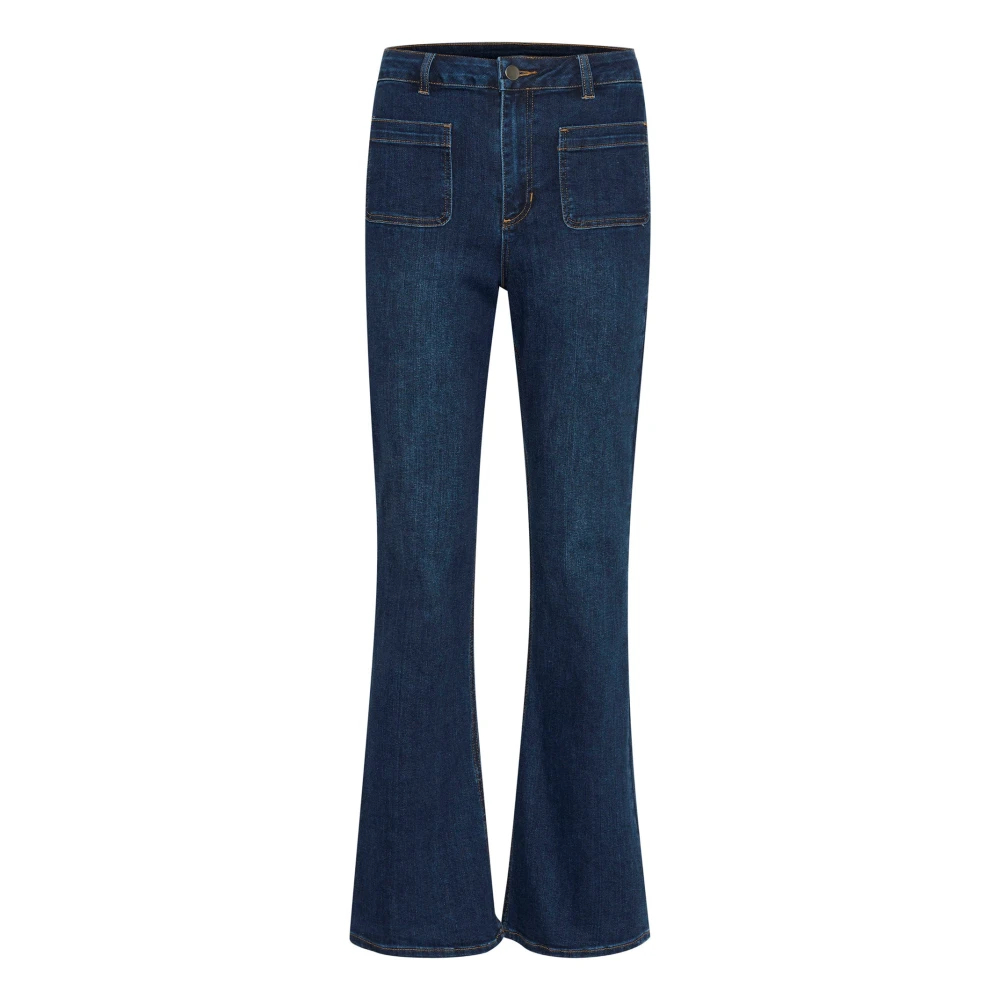Kaffe Damen Blau Ausgestellte Jeans Sinem - Bild 4