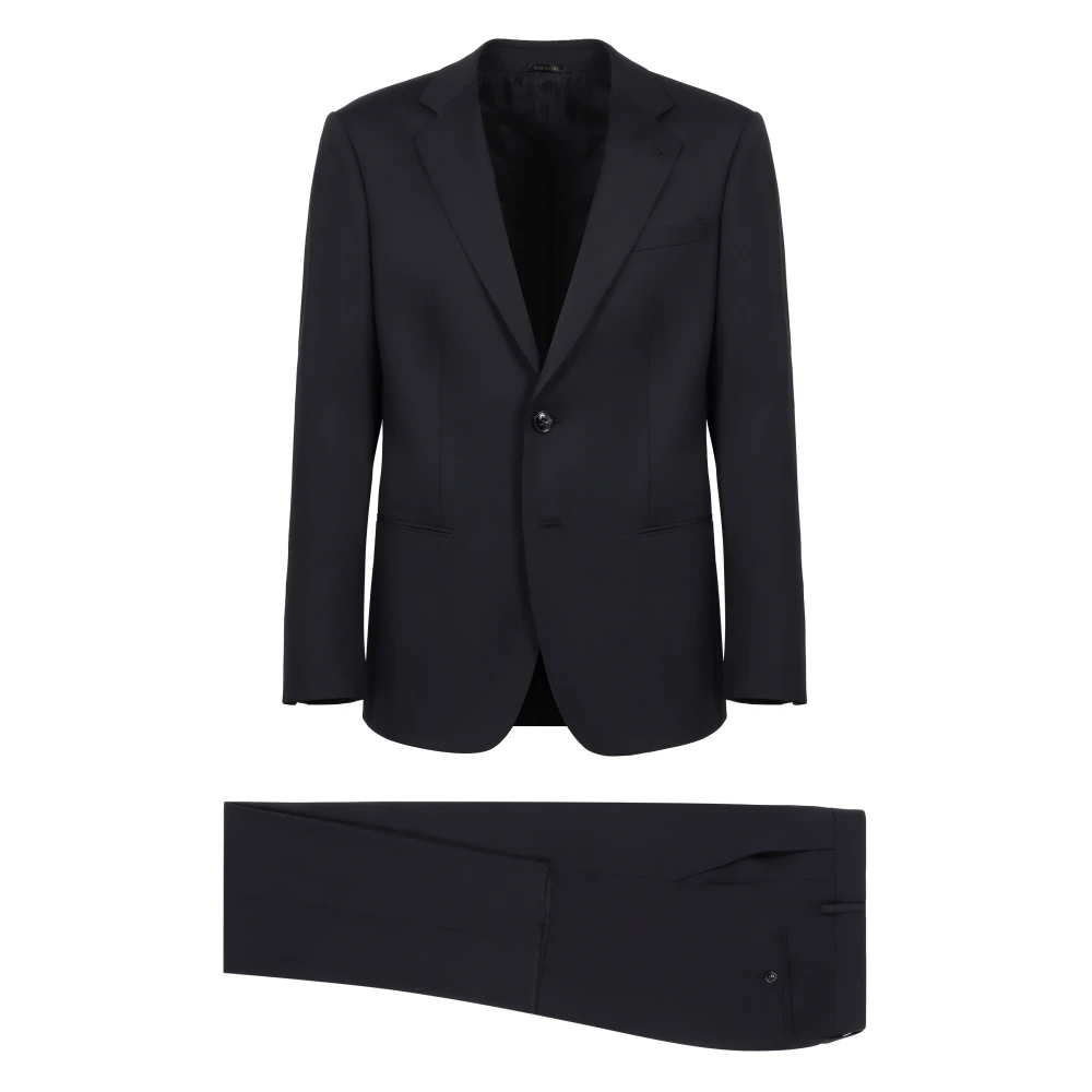 Giorgio Armani - Klassisches Wollanzug-Set - Suits - Herren - Blau - 2XL