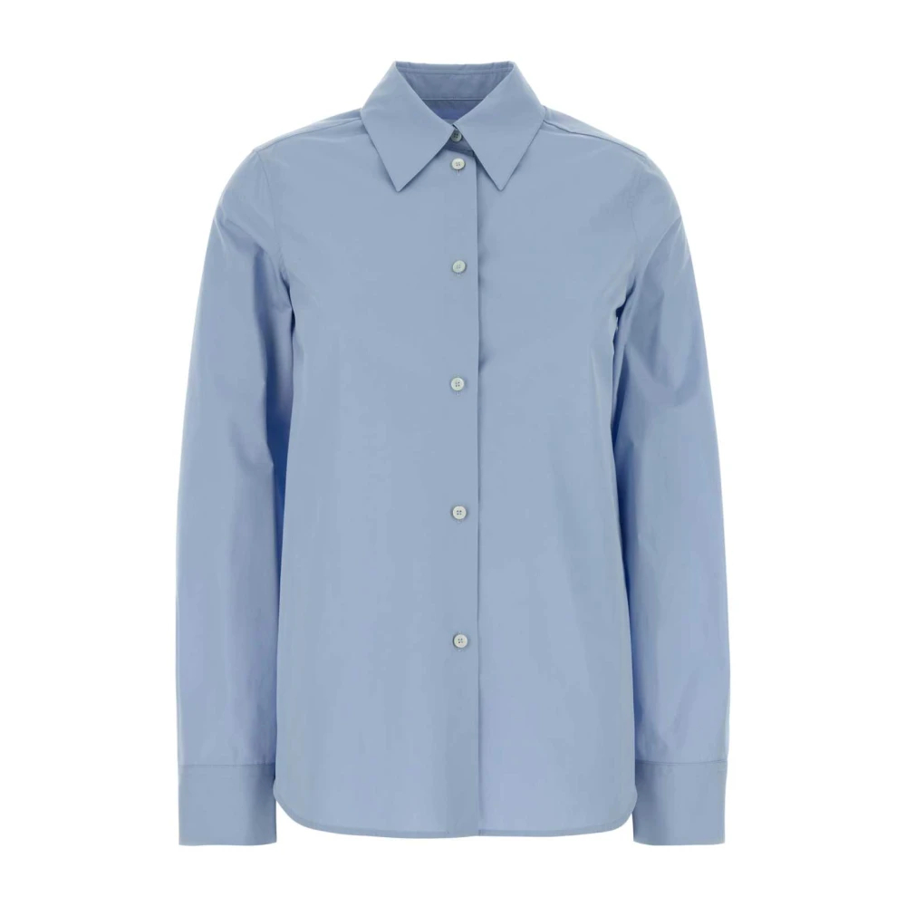 Jil Sander Damen Blau - Baumwoll-Popeline-Hemd - Blouses & Shirts - Xs