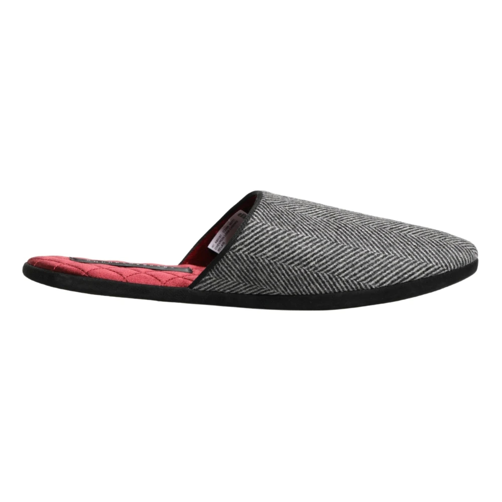 Dolce & Gabbana Herren Grau - Slip-On Hausschuhe - Shoes - 43 Eu