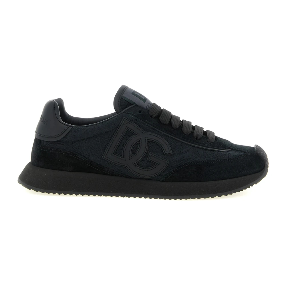 Dolce & Gabbana - Cushion Fabric Sneakers - Shoes - Damen - Schwarzk - 37 Eu