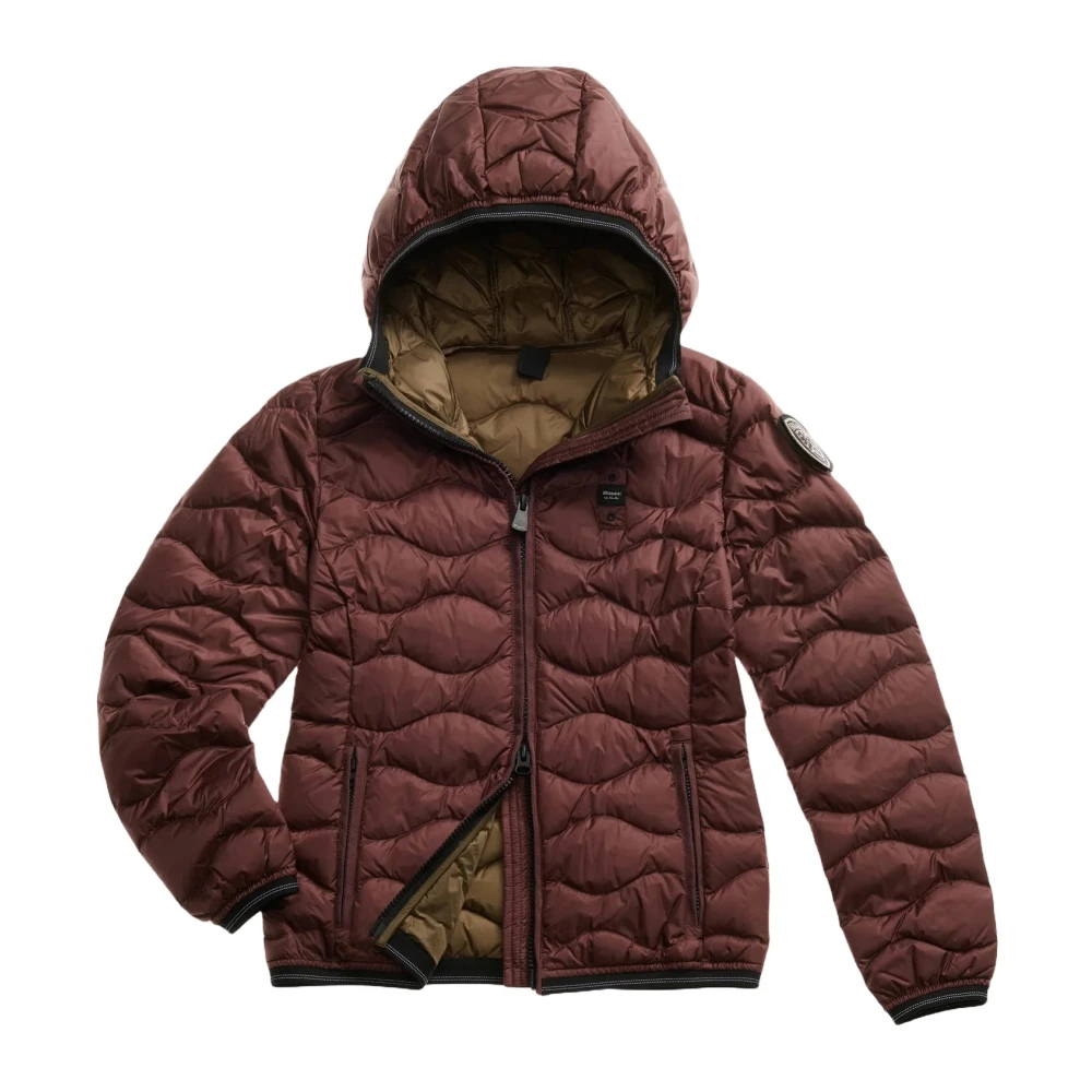 Blauer Damen Rot - Camelia Onde Padded Feather - Jackets - M