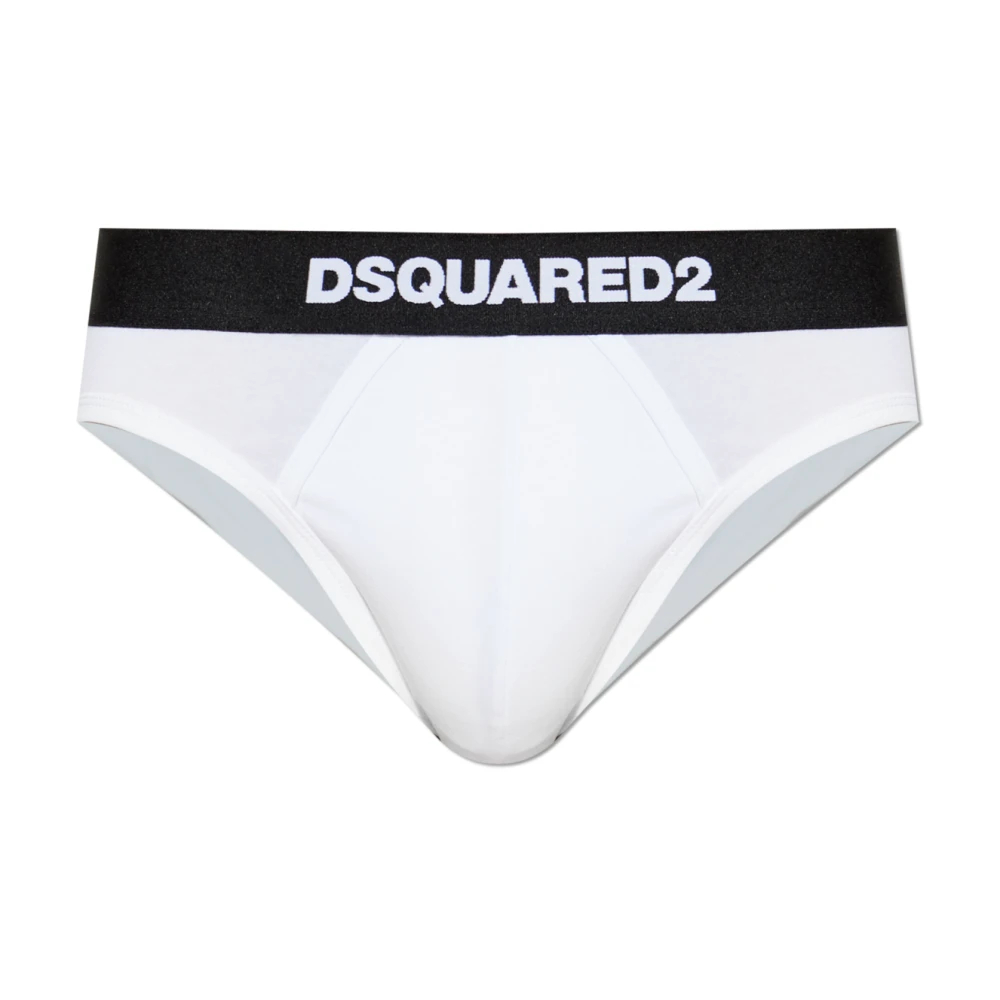 Dsquared2 Herren Weiß - Baumwollslips Mit Logo - Underwear - 2XL