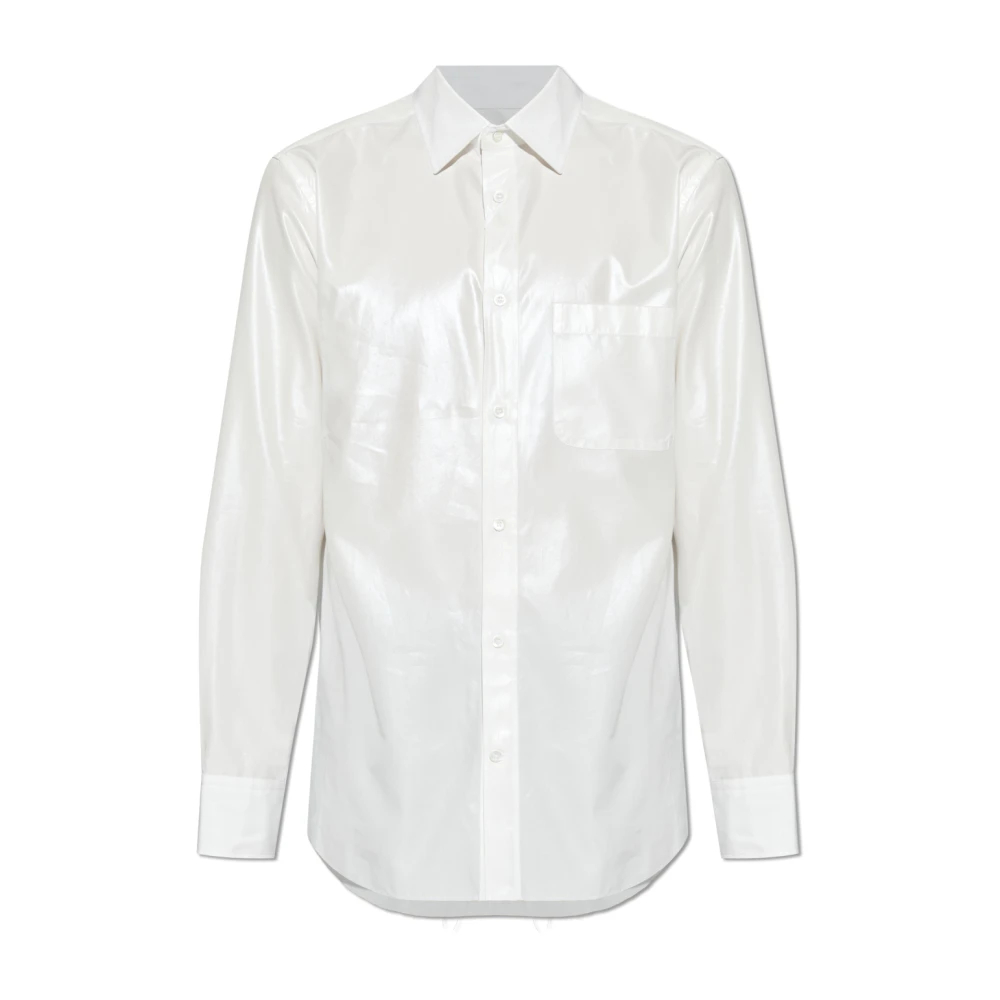 Maison Margiela Herren Weiß - Hemd Aus Baumwoll-Popeline - Shirts - Xl