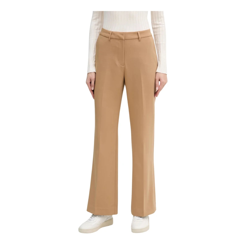 Gant Damen Beige Für 4150334 Slim Fit Anzughose Mit Ausgestelltem Bein (36), Lässig, Klassisch, Polyester - Bild 4