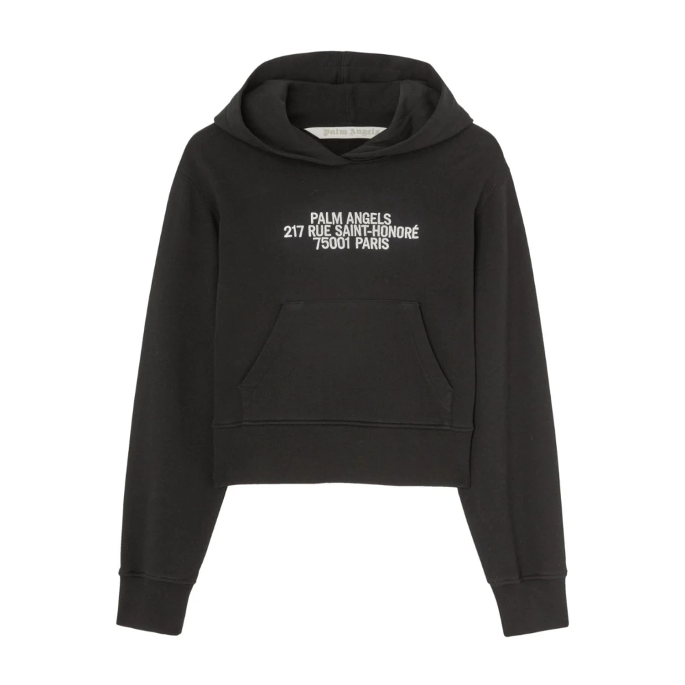 Palm Angels Damen Schwarz - 75001 Baumwoll-Hoodie - Sweatshirts & Hoodies - K - S