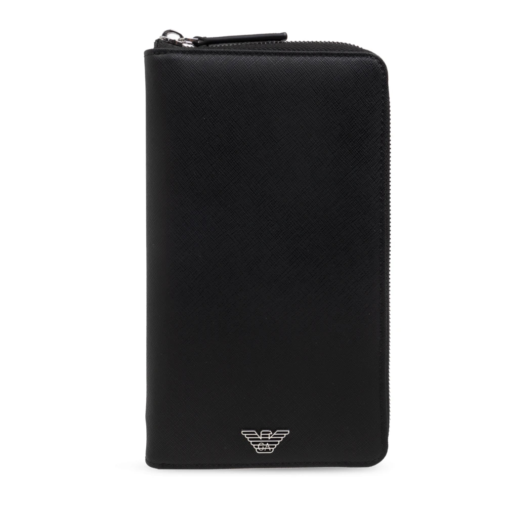 Emporio Armani Herren Schwarz - Geldbörse Mit Logo - Accessories - K -One Size
