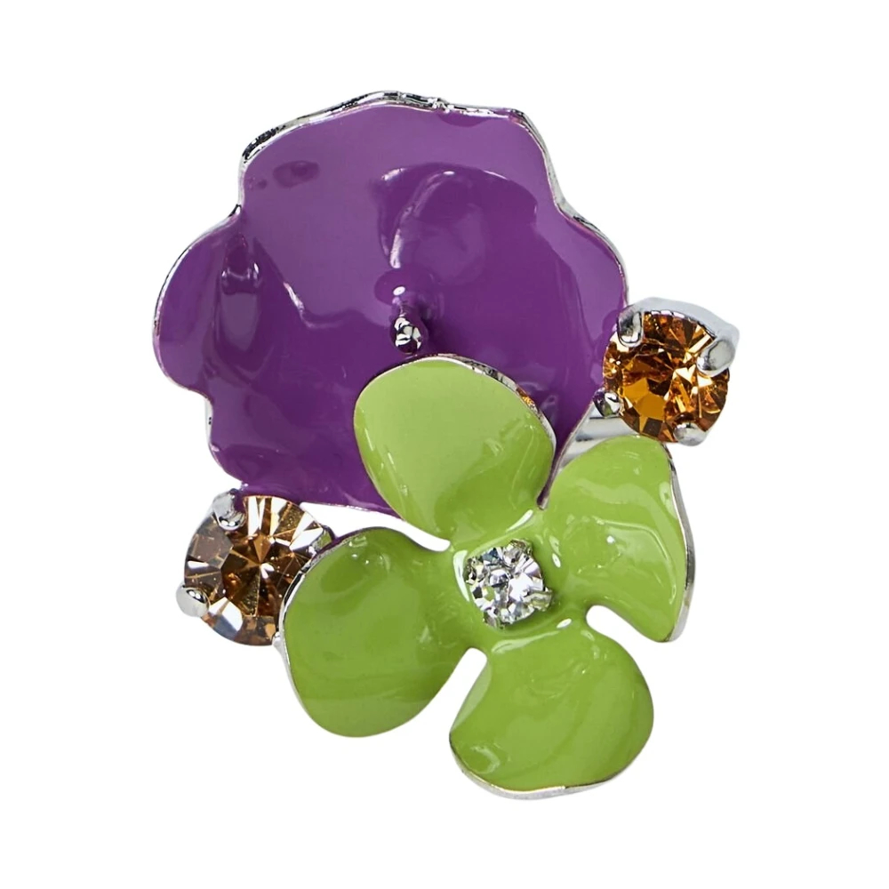 Marni Damen Multicolor - Metal Flower Ring - Accessories - Mehrfarbig - One Size