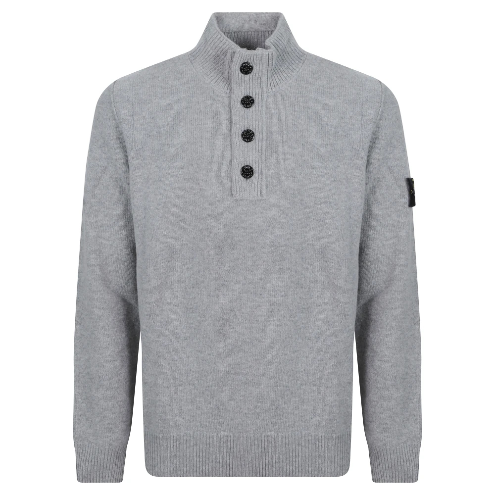 Stone Island - Woll-Rollkragenpullover - Knitwear - Herren - Grau - L - Bild 5