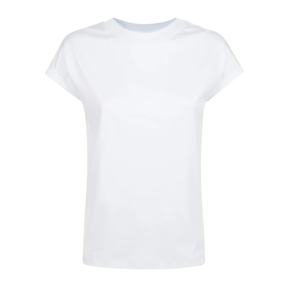 Eleventy Damen Weiß - T-Shirt Girocollo - Tops - S