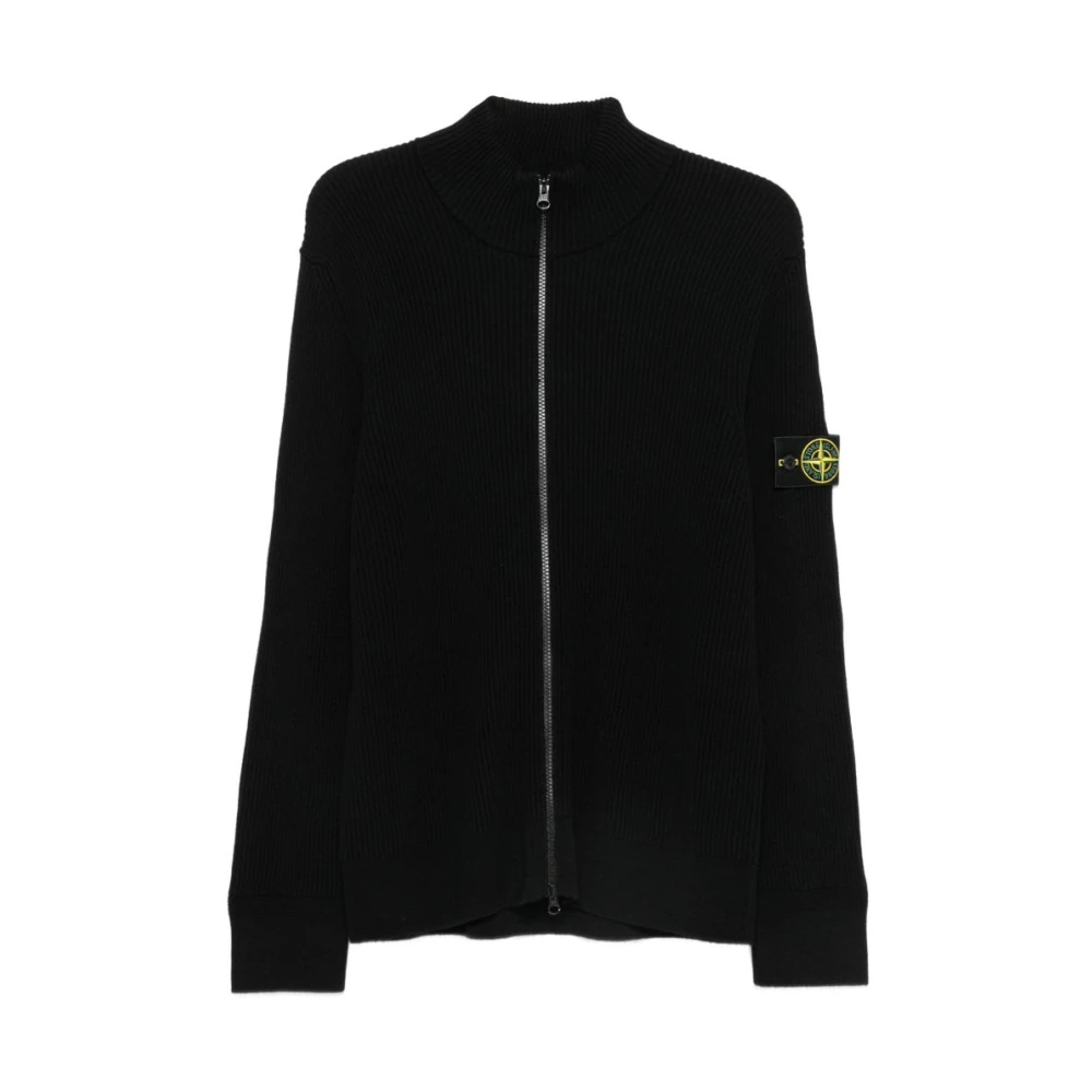 Stone Island Herren Schwarz Strickjacke, Gr. L - Bild 3