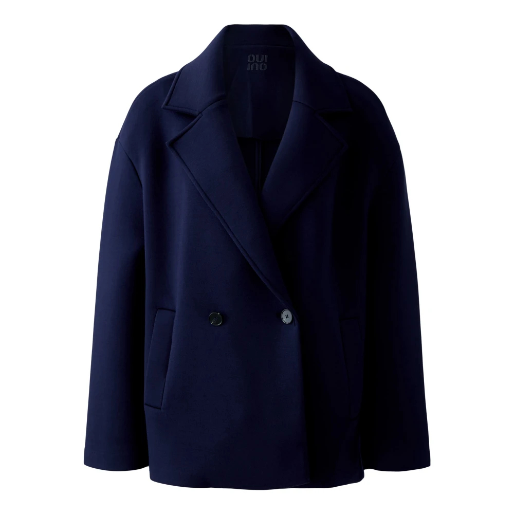 Oui Damen Blau - Caban Jacke - Jackets - L