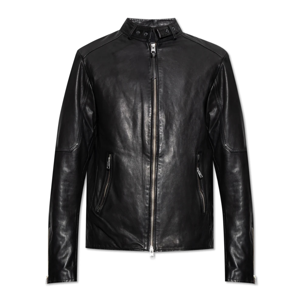 All Saints Herren Schwarz, Leder Für M064lb Lederjacke Cora Schwarz (M), Lässig - Bild 5