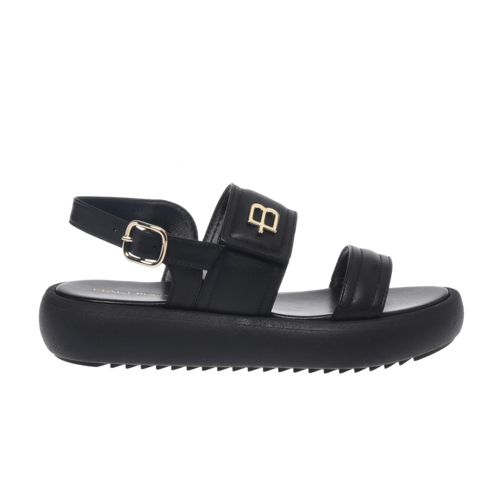 Baldinini Damen Schwarz - Nappa Sandale - Shoes - K - 41 Eu