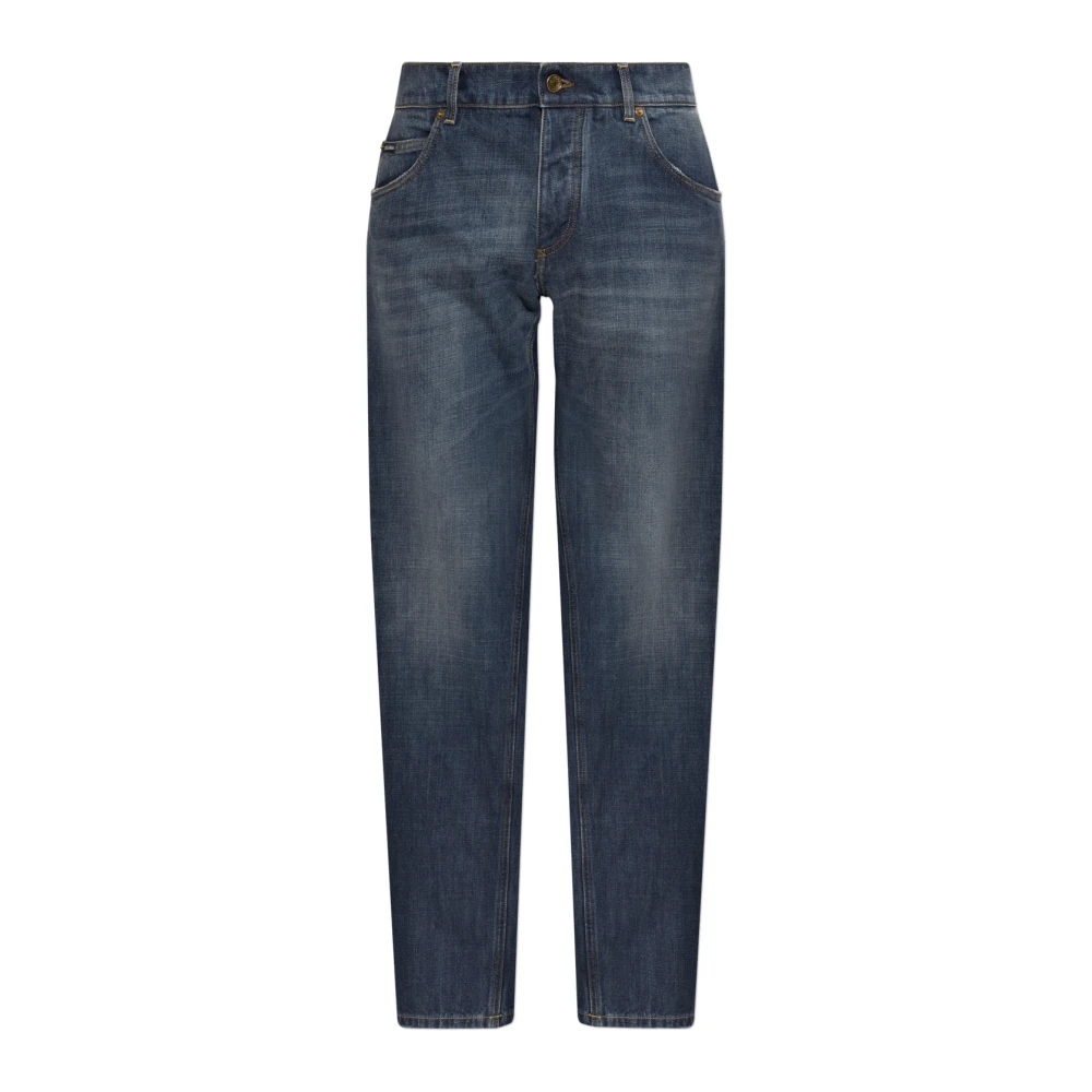 Dolce & Gabbana - Regular Jeans - Jeans - Herren - Blau - L