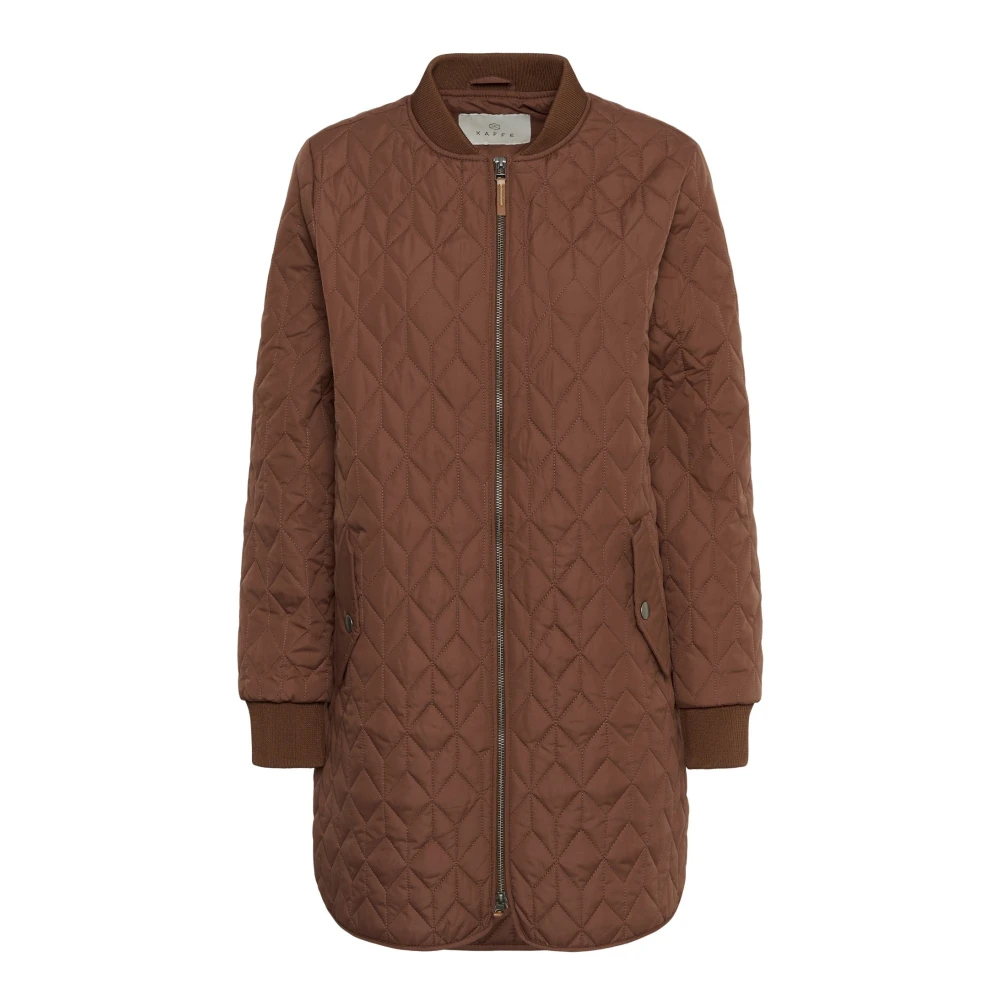 Kaffe Damen Marron Lange Daunenjacke Lelia - Bild 6