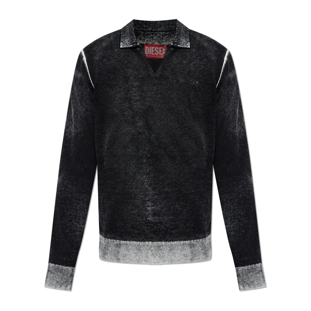 Diesel Herren Schwarz - K-Lawrence Polo - Knitwear - K - S