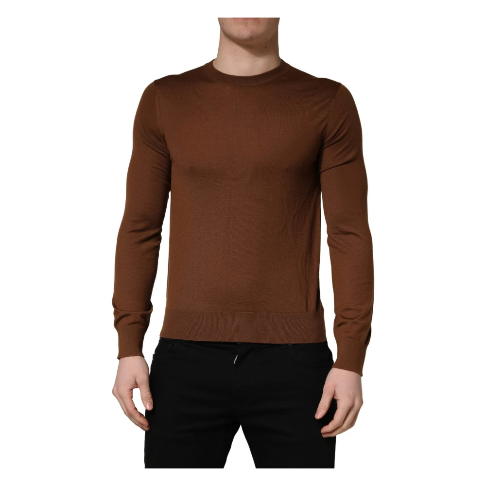 Dolce & Gabbana Herren Braun - Rundhalspullover - Knitwear - S