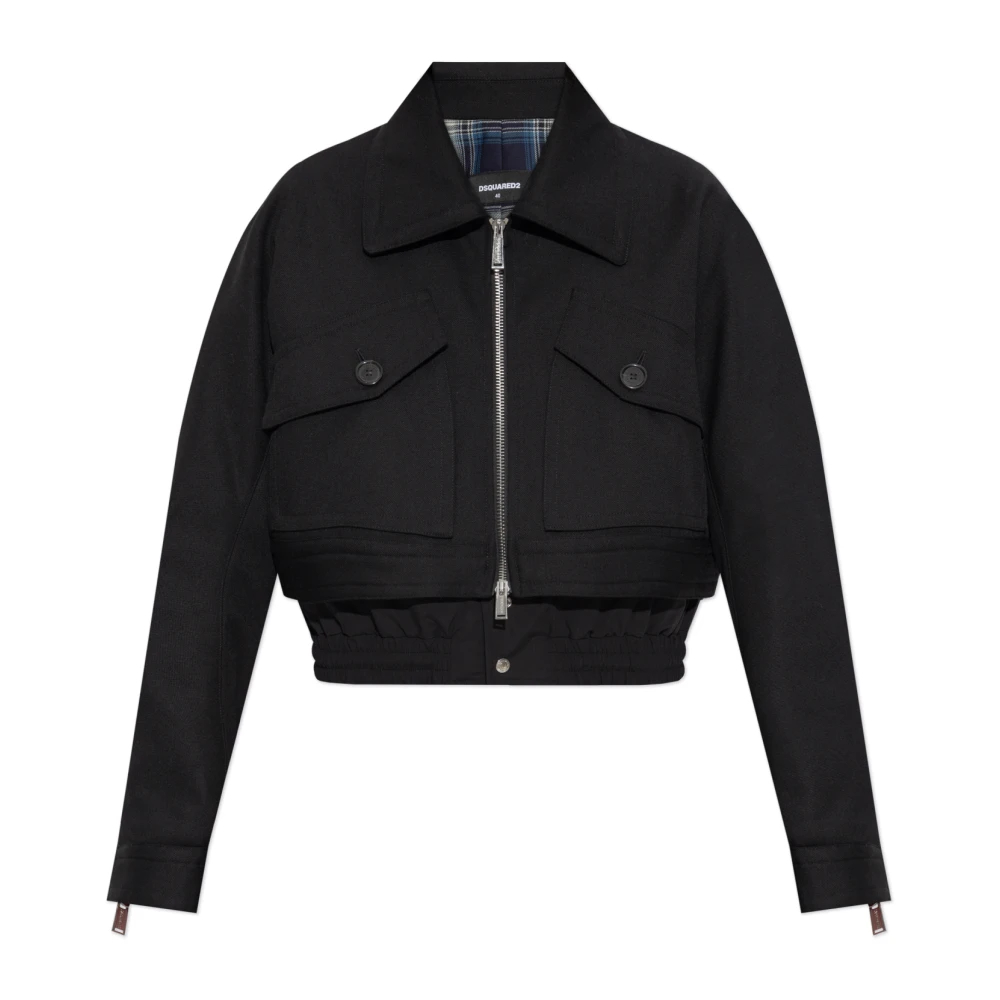 Dsquared2 Damen Schwarz - Wolljacke - Jackets - K - Xs