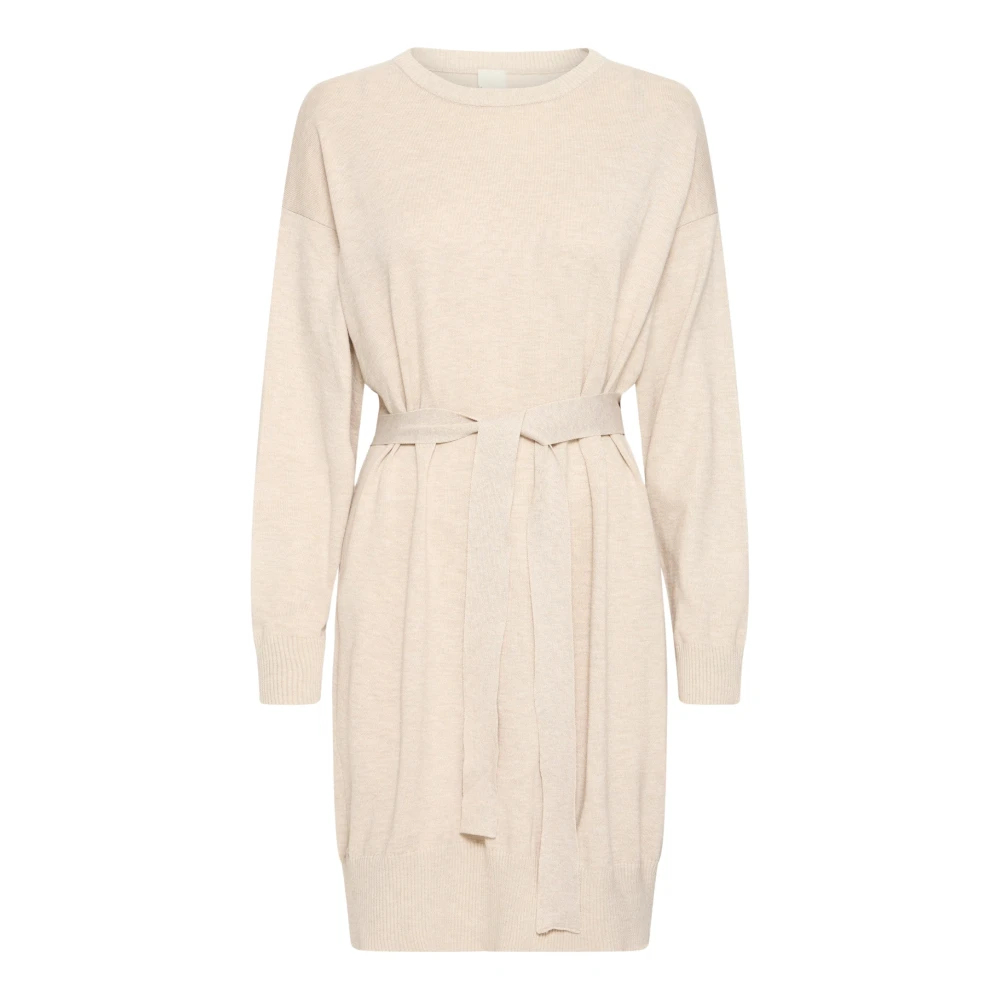 Ichi Damen Beige Pulloverkleid Ihluls - Bild 6