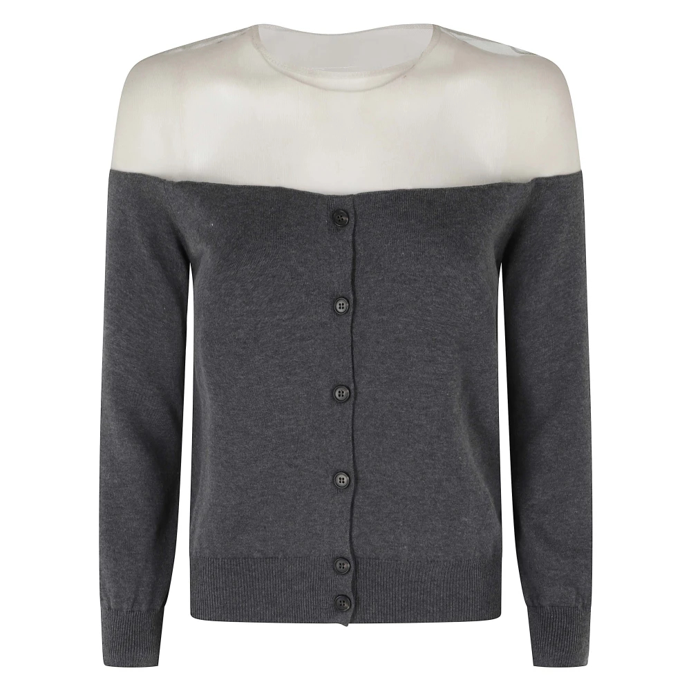 Mm6 Maison Margiela Damen Grau - Cardigan - Knitwear - Xs