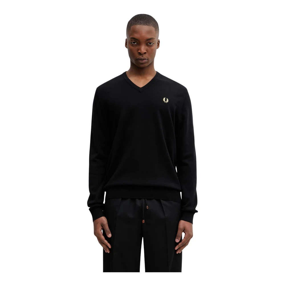 Fred Perry , Herren, Strickwaren, Schwarzk, M - Bild 5