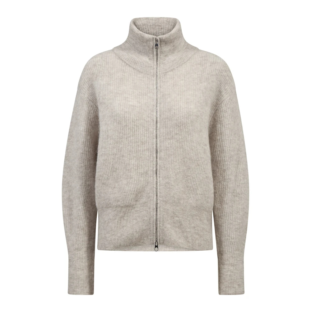 Mos Mosh - Mmthora Knit Zip Cardigan Feather Gray - Gr. - M - Bild 4