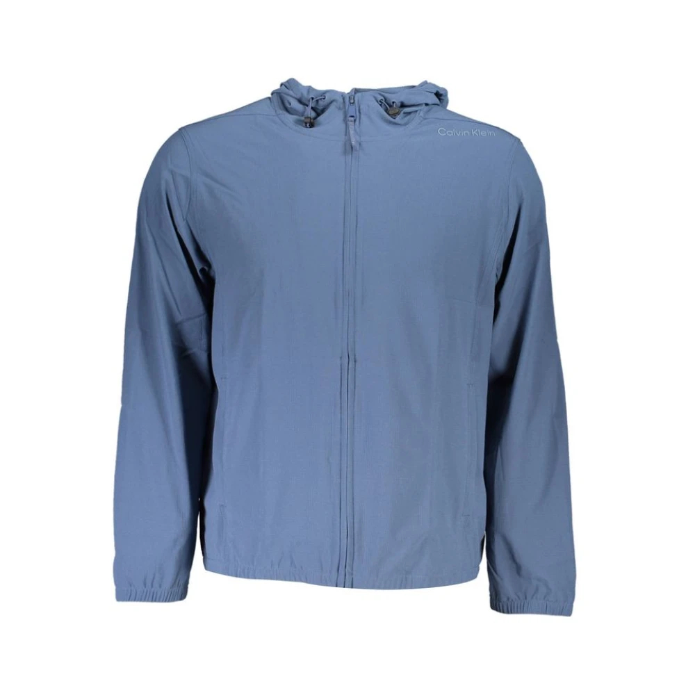 Calvin Klein, Herren, Pullover, Blue Polyester Men's Sweatshirt, Blau, (XL) - Bild 4