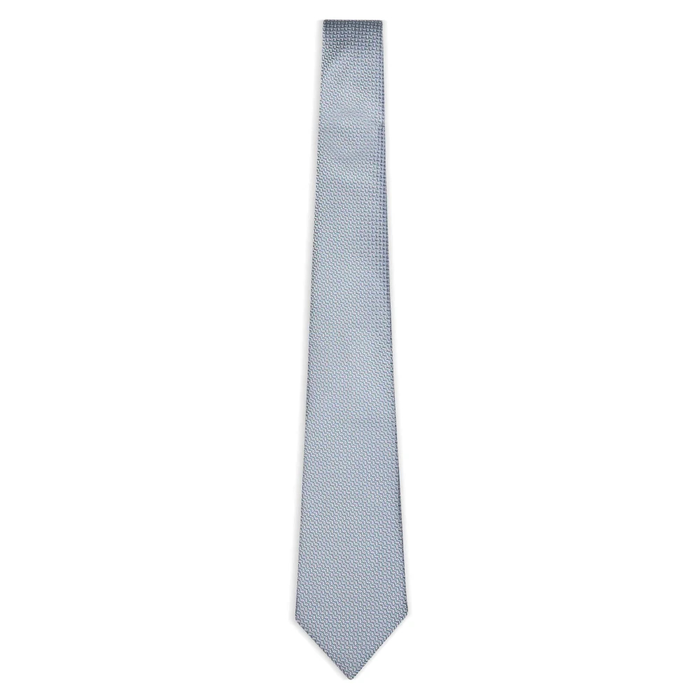 Giorgio Armani Herren Blau - Jacquard Seidenkrawatte - Accessories - One Size