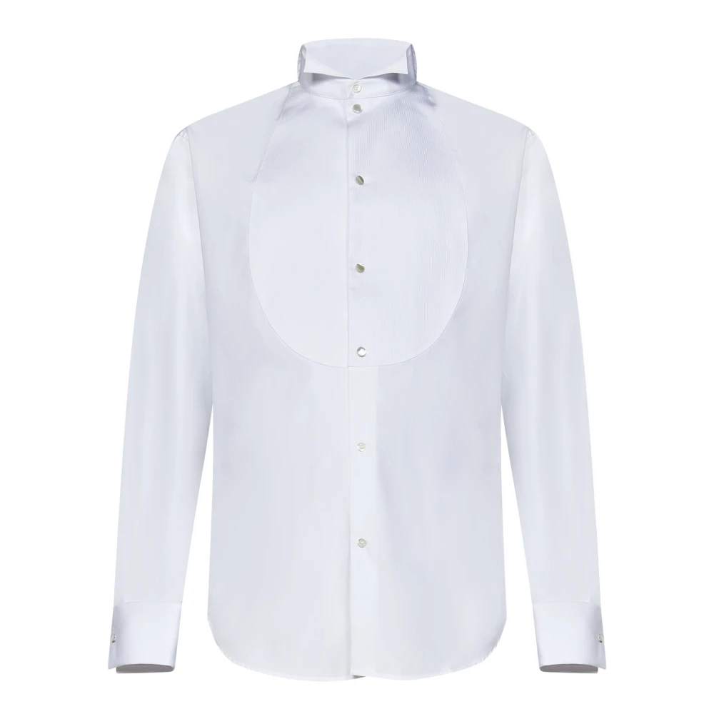 Emporio Armani Herren Weiß - Es Wing Collar Tuxedo Hemd - Shirts - L
