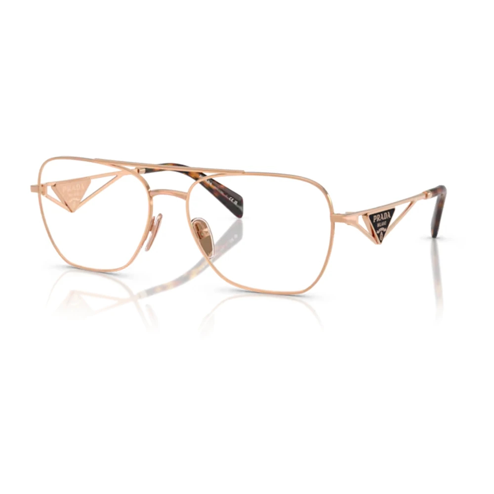 Prada - Roségold Brillengestelle - Accessories -Unisex -Rosa -57 Mm