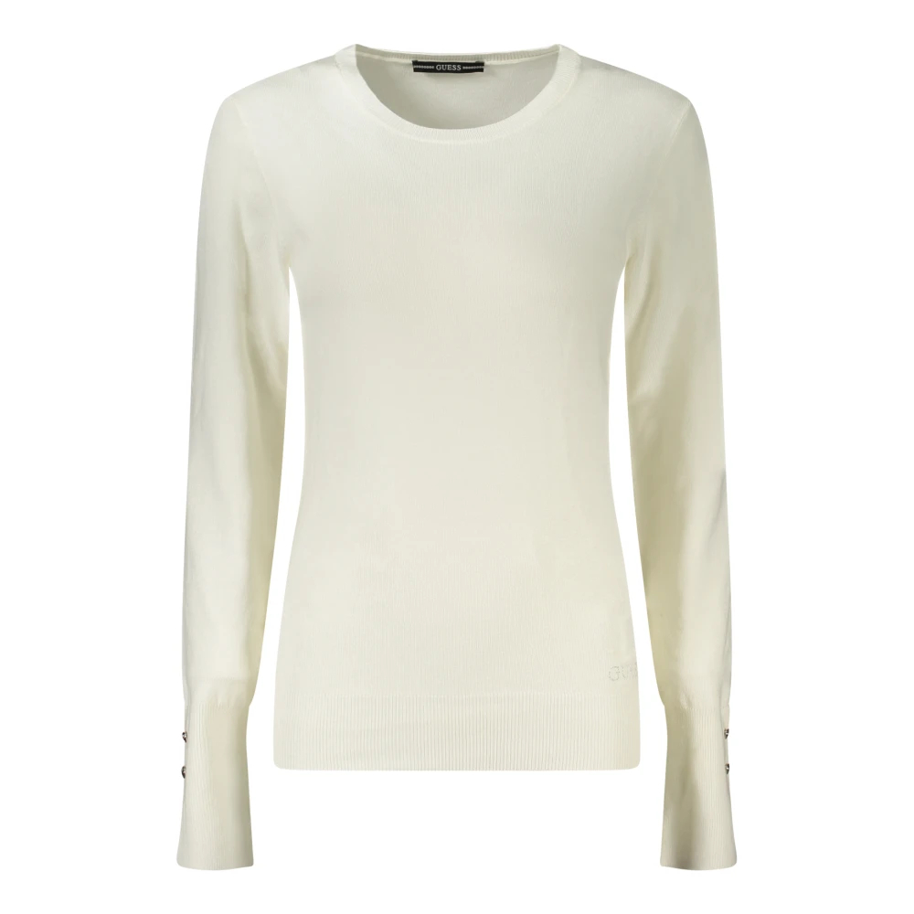 Guess Weiß Pullover Mit Rundhalsausschnitt Frau - Bild 6