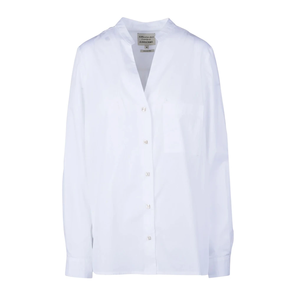Alessia Santi Damen Weiß - Camicia Coreana In Cotone - Blouses & Shirts - Xs