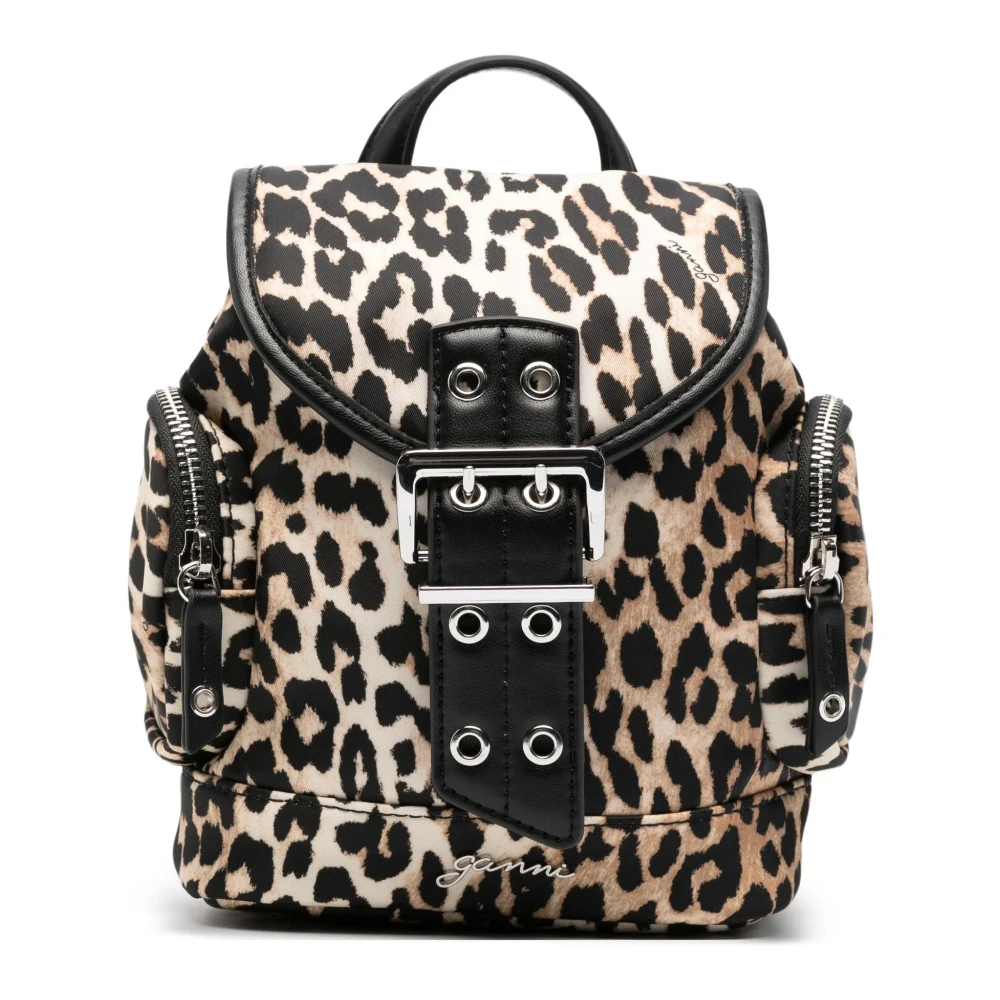 Ganni - Bucky Small Backpack - Bags - Damen - Braun - One Size