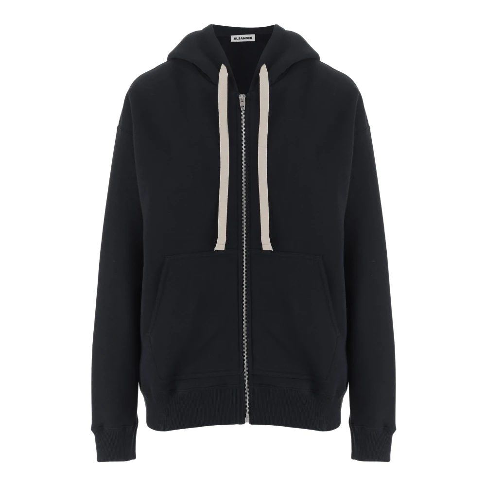 Jil Sander Damen Blau - Zip-Through Hoodie - Sweatshirts & Hoodies - Xs