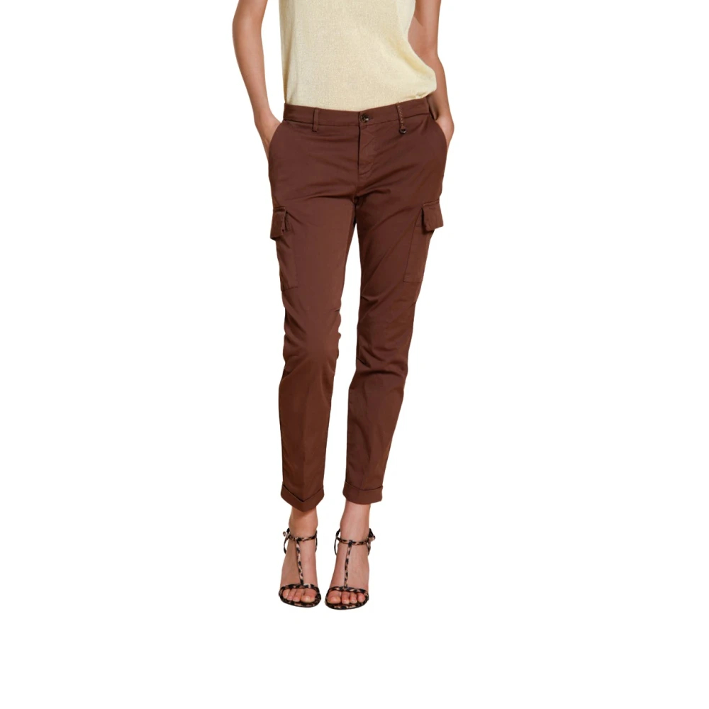 Mason's Damen Braun - Chile City Cargo Pants - Trousers - 2XS