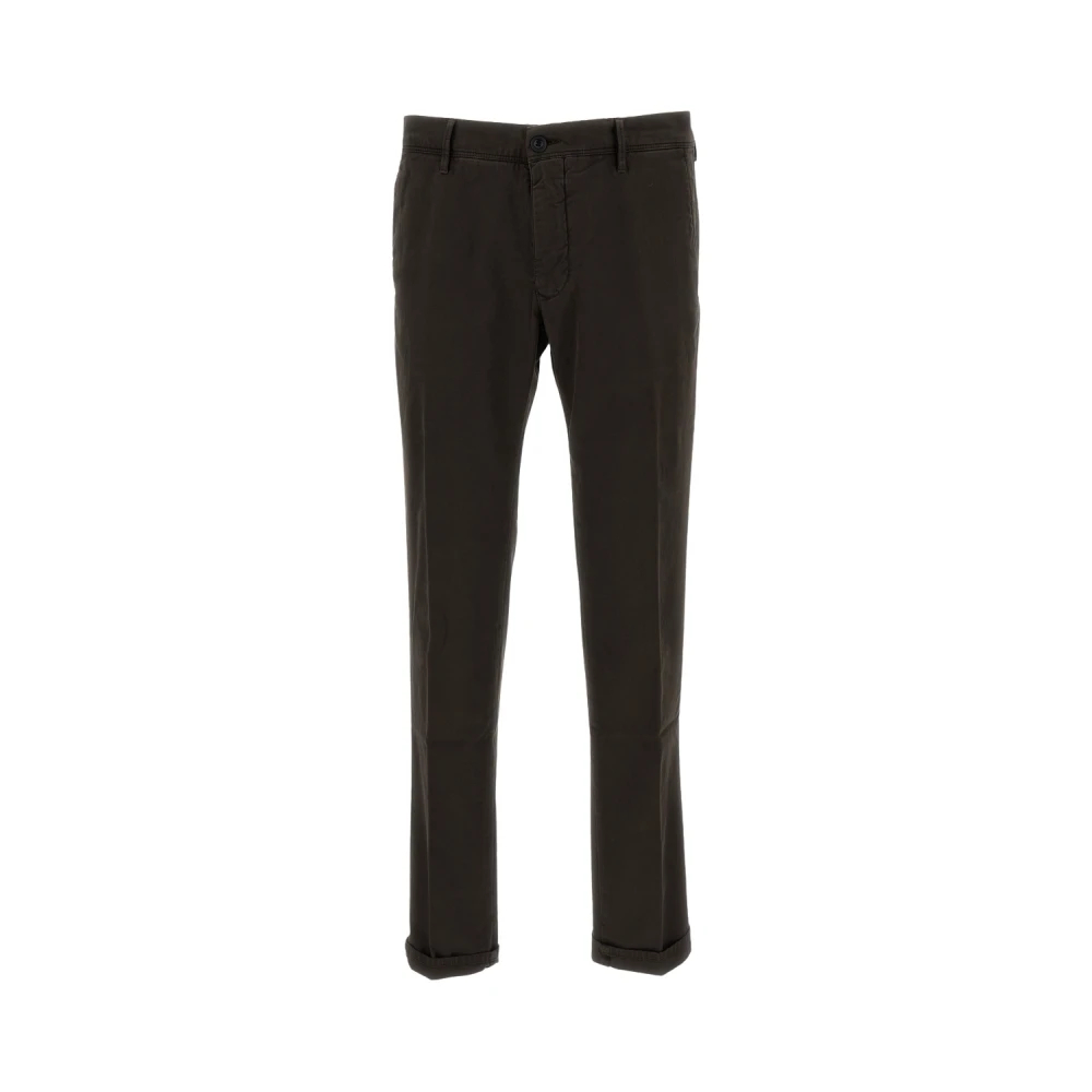 Incotex Herren Braun - Slim-Fit-Hose Mit Umschlag - Trousers - W30